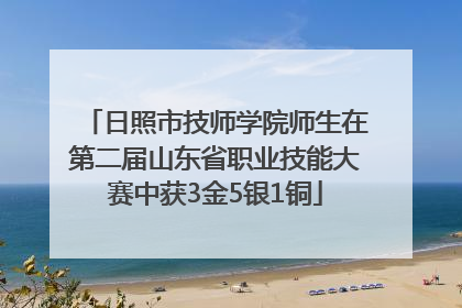 日照市技师学院师生在第二届山东省职业技能大赛中获3金5银1铜